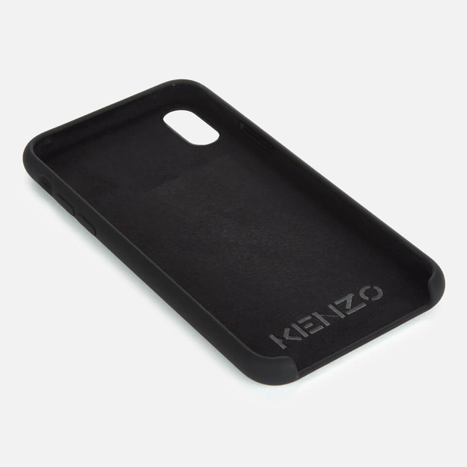 KENZO iPhone X Max Silicone Tiger Phone Case - Black