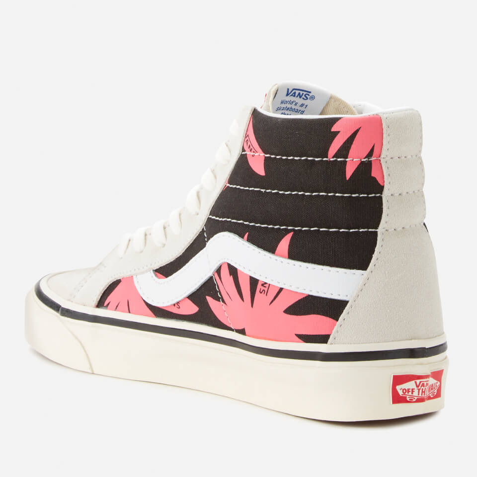 Vans Anaheim Sk8 Hi 38 DX Trainers White Black Summer Leaf Allsole