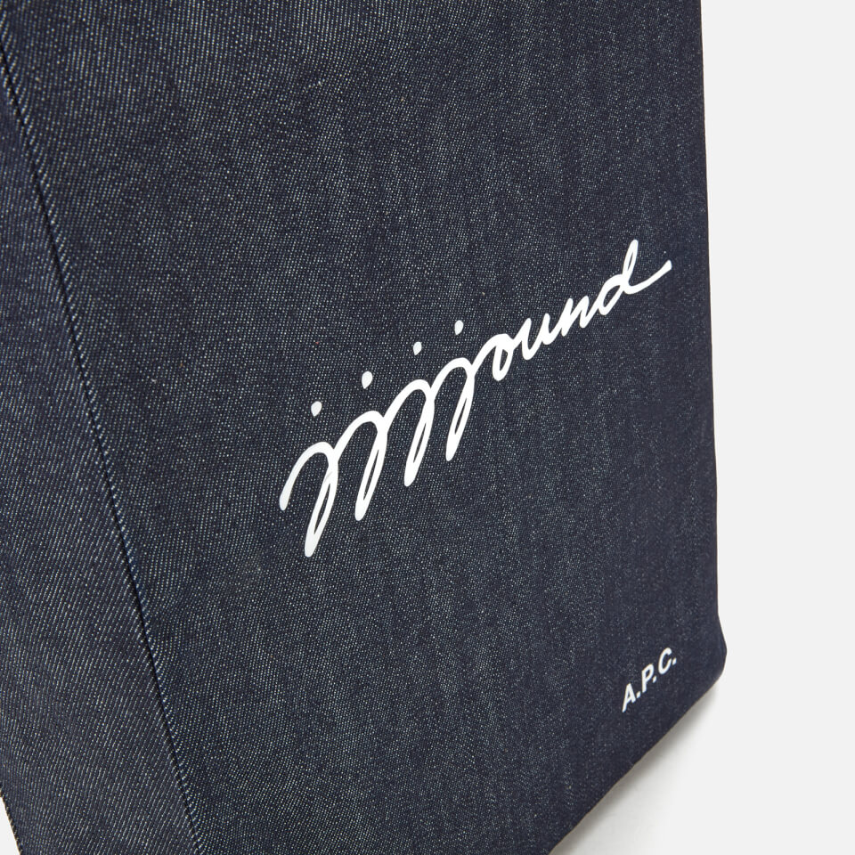 A.P.C. Men s JJJJound Tote Bag Indigo Coggles