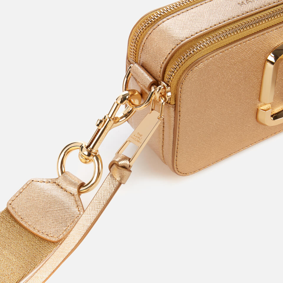 Marc Jacobs Women's Snapshot DTM Metallic Cross Body Bag - Yellow Gold