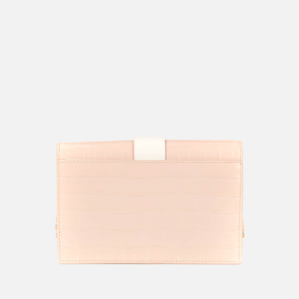 MICHAEL MICHAEL KORS Women's Mk Charm Medium Wallet Cross Body Bag - Soft Pink/Multi