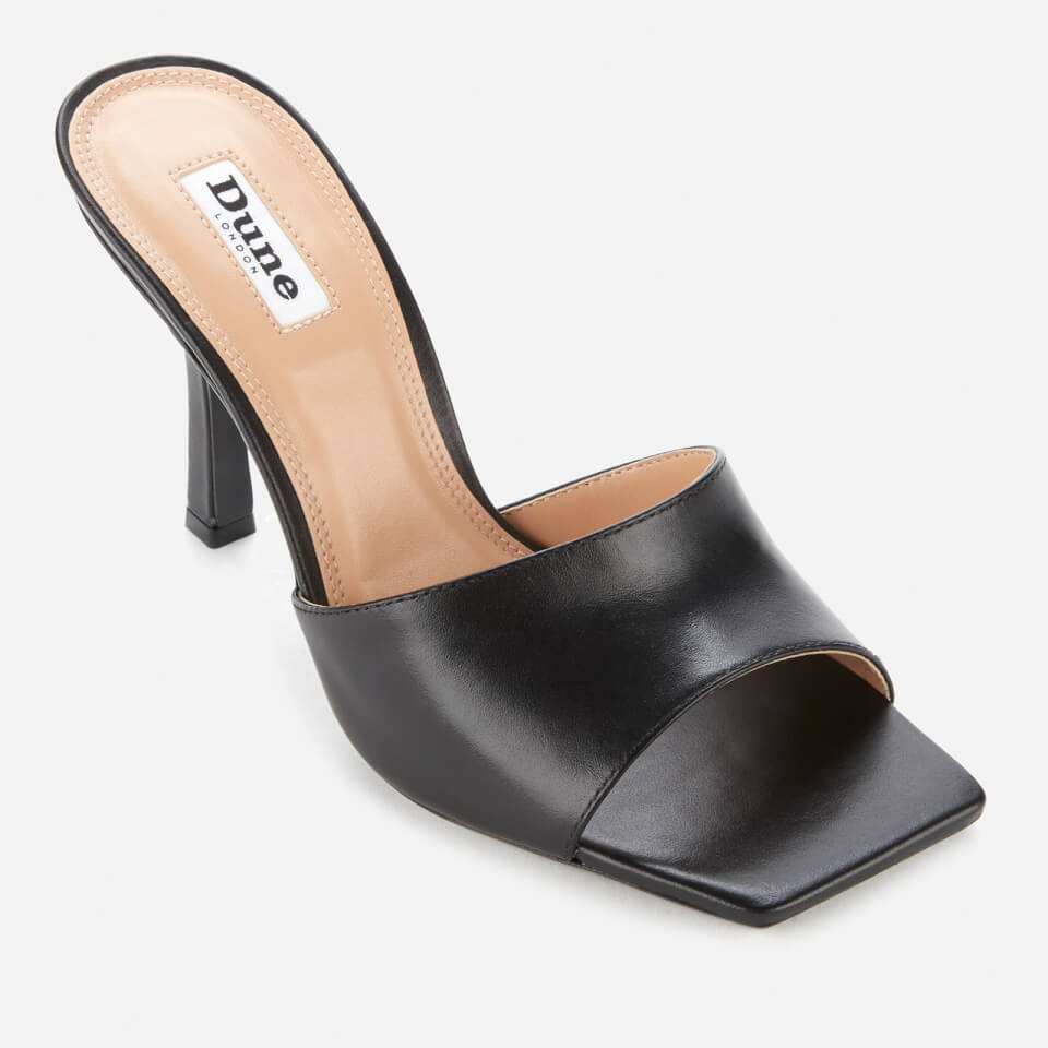 Dune heeled cheap mules
