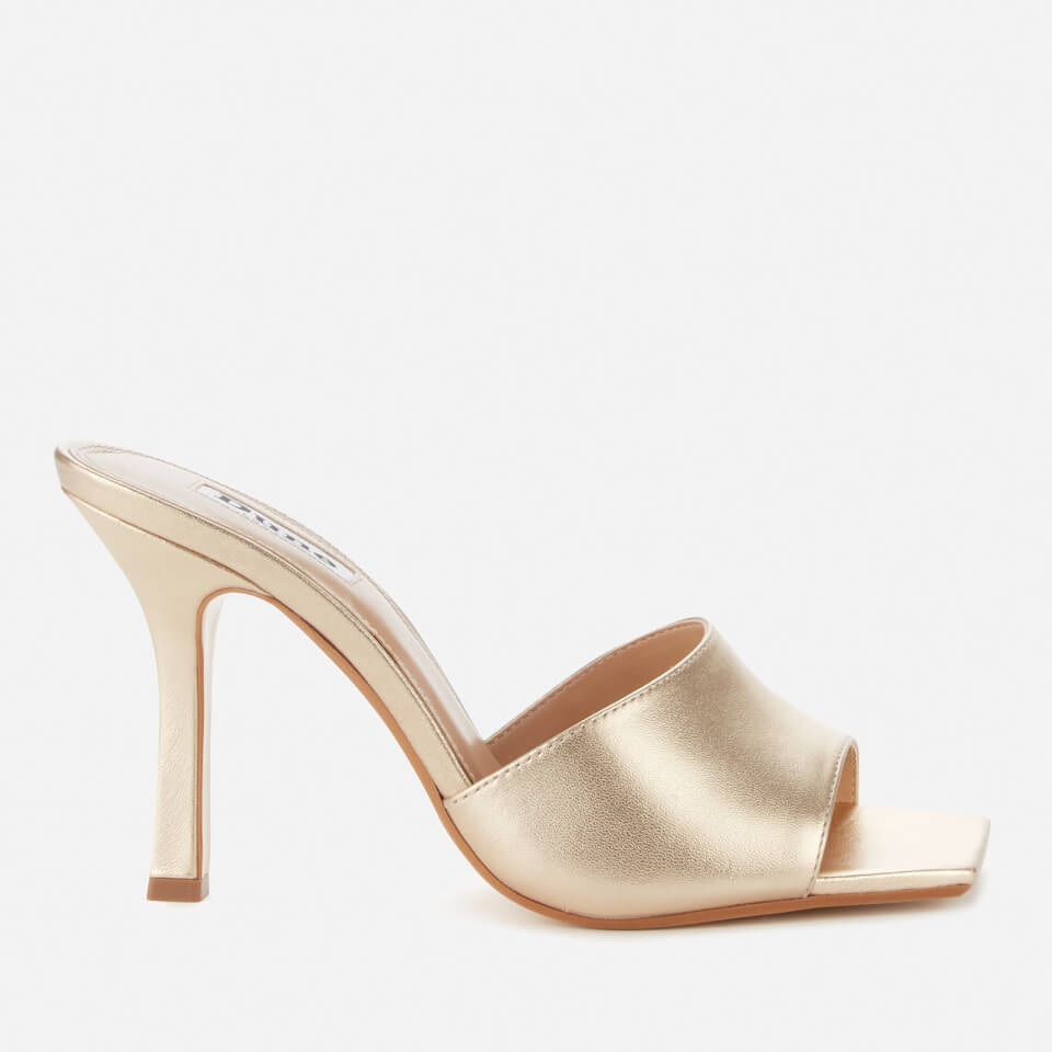 Dune gold mules clearance