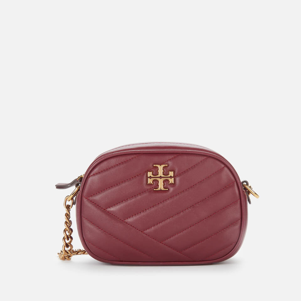 Tory Burch Kira Chevron Small Camera Bag Imperial Garnet