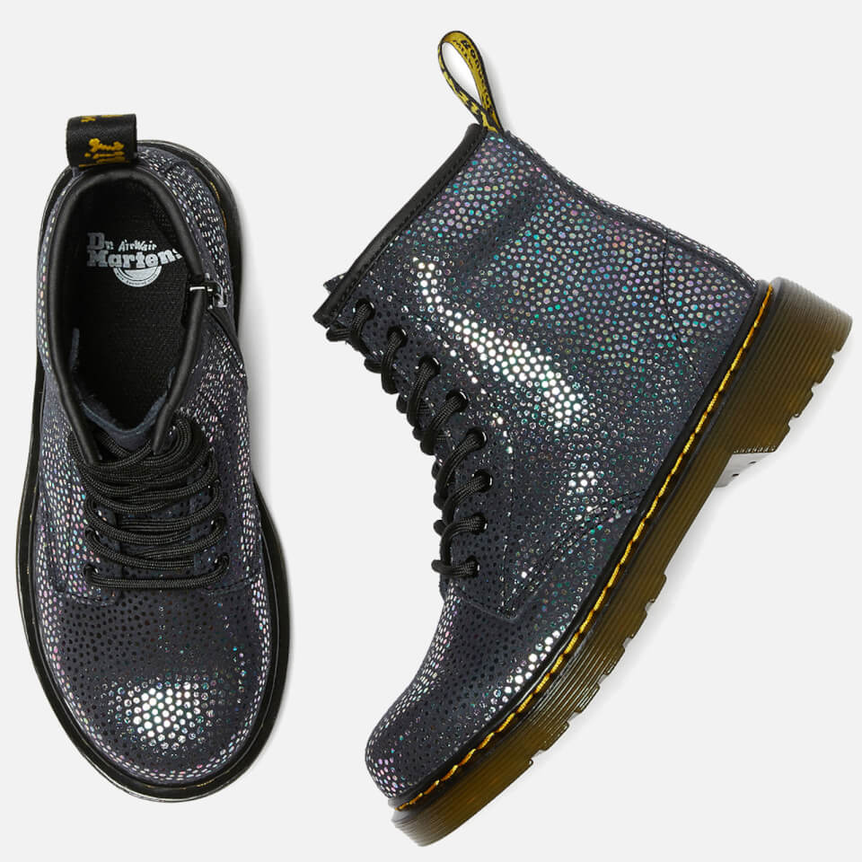 Dr. Martens Kids' 1460 Spot Metallic Suede Lace-Up Boots