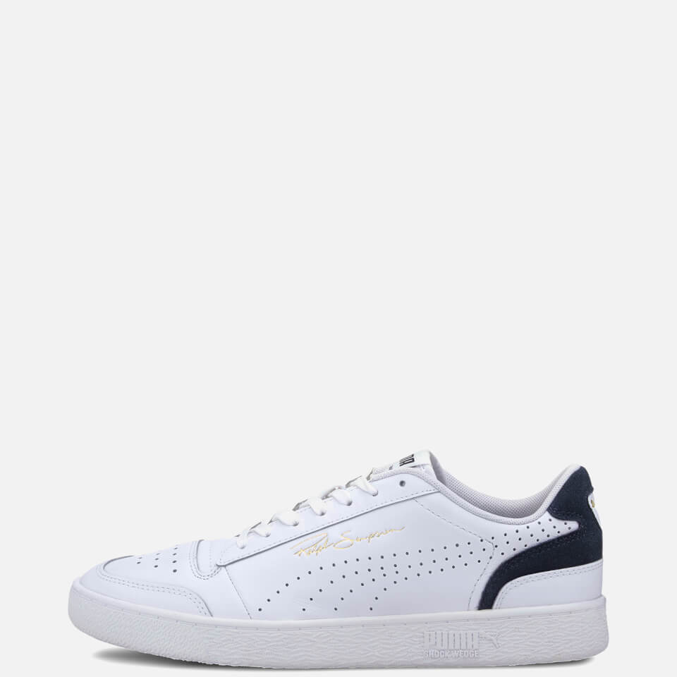 Puma Men s Ralph Sampson Lo Perf Colourblock Trainers Puma White Peacoat Allsole