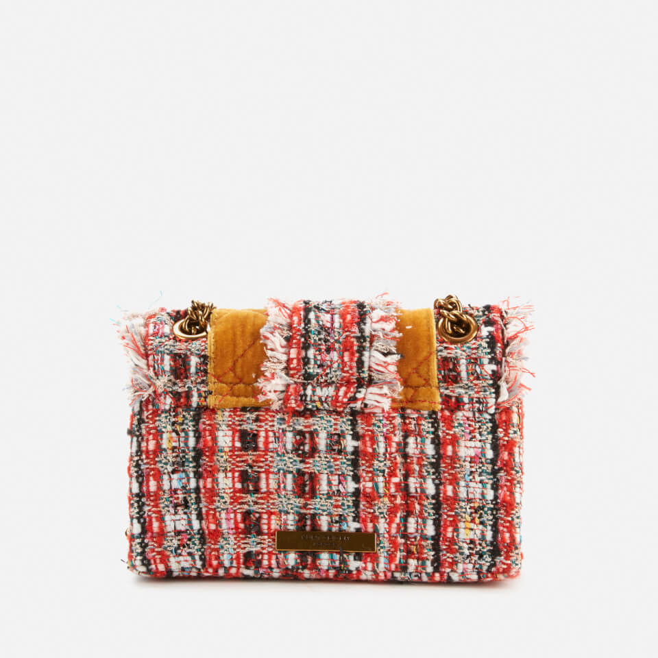 Kurt Geiger London Women's Tweed Mini Kensington Bag - Orange