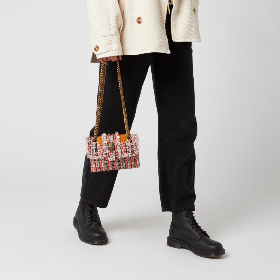 Kurt Geiger London Women's Tweed Mini Kensington Bag - Orange