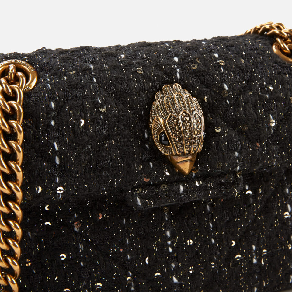 Kurt Geiger London Women's Tweed Mini Kensington Bag - Black