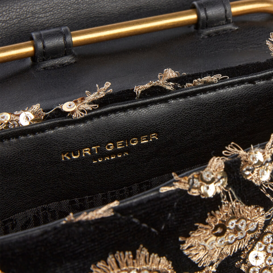 Kurt Geiger London Women's Mini Ring Kensington Bag - Black/Beige