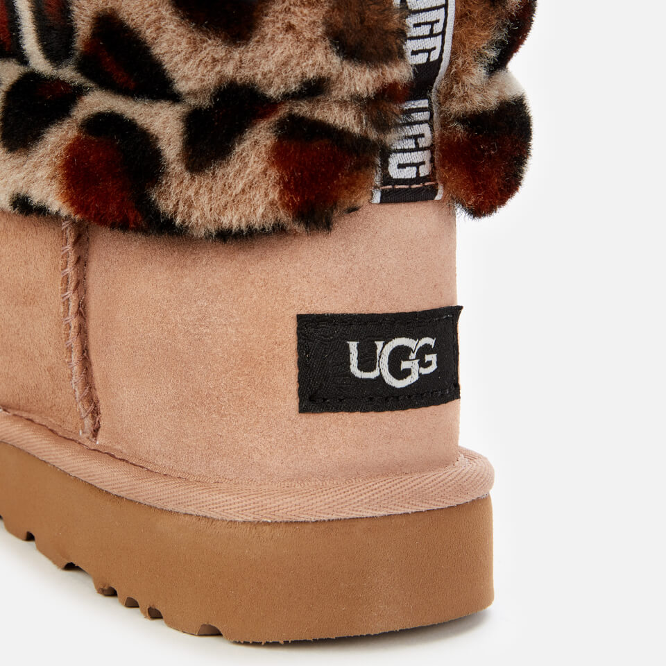 Ugg fluff mini quilted leopard hot sale