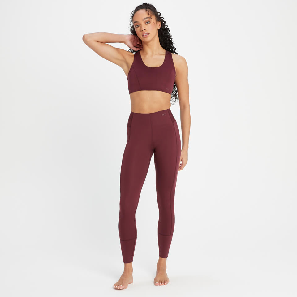 MP Women's Composure Repreve® Leggings - Washed Oxblood | MYPROTEIN™