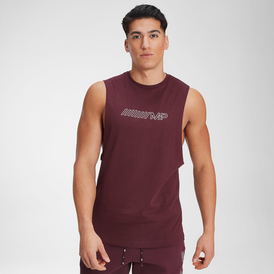 MP Men's Outline Graphic Tank - Washed Oxblood