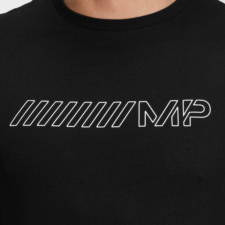 MP Men's Outline Graphic Short Sleeve T-Shirt - Black