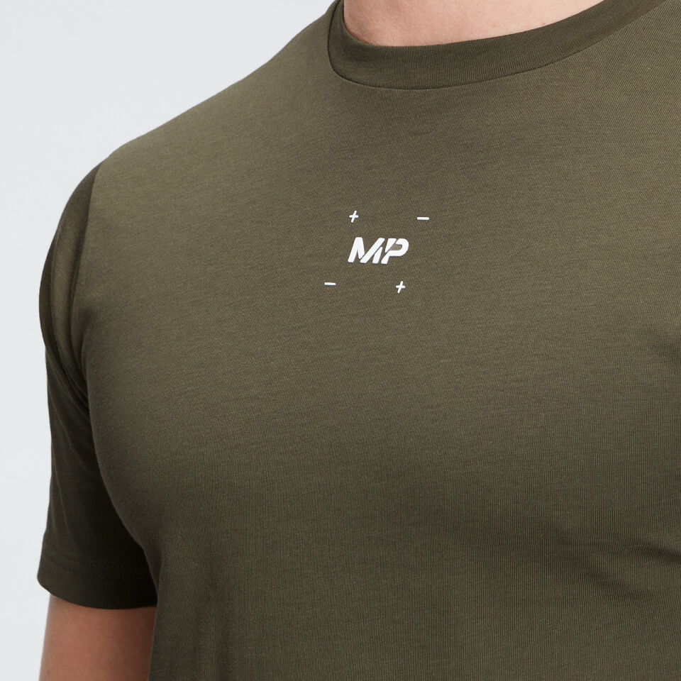 MP Men's Central Graphic Short Sleeve T-Shirt - Dark Olive
