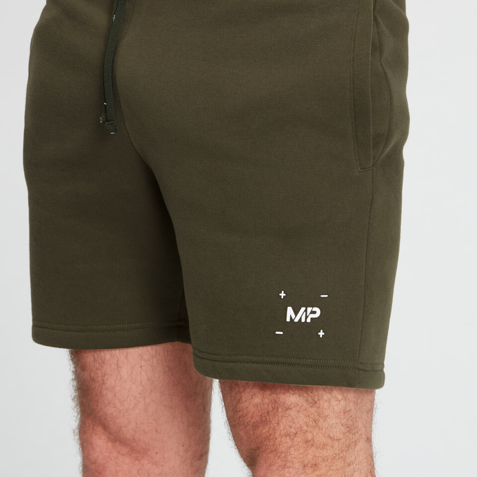 MP Men's Central Graphic Shorts - Dark Olive