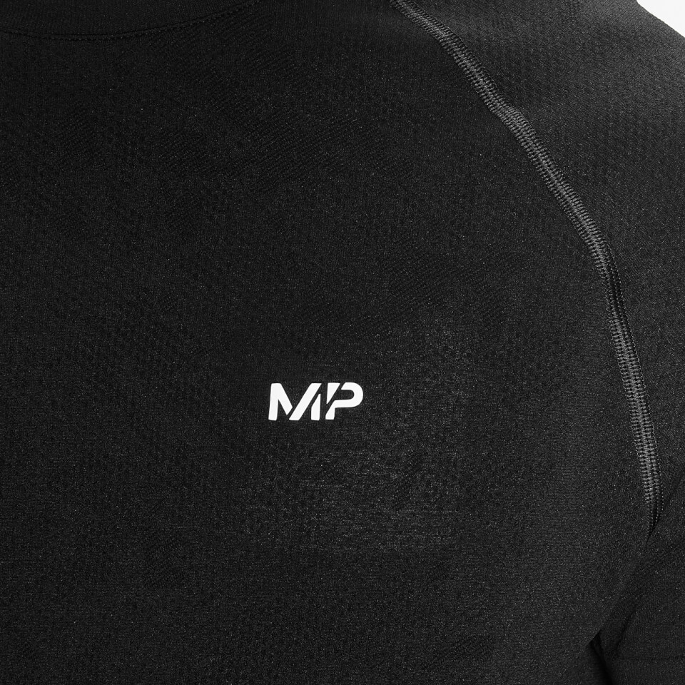 MP Men's Essential Seamless Graphic Short Sleeve T-Shirt- Black