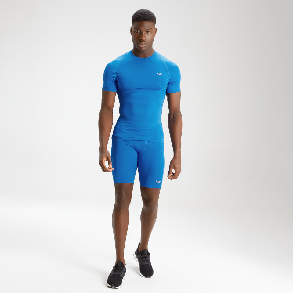 MP Men's Essentials Training Baselayer Short Sleeve Top - True Blue