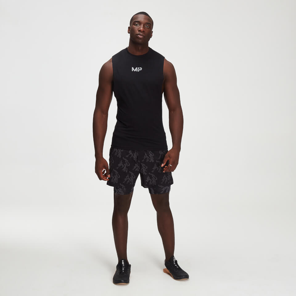 MP Men's Adapt Camo Base Layer Shorts -Black Camo