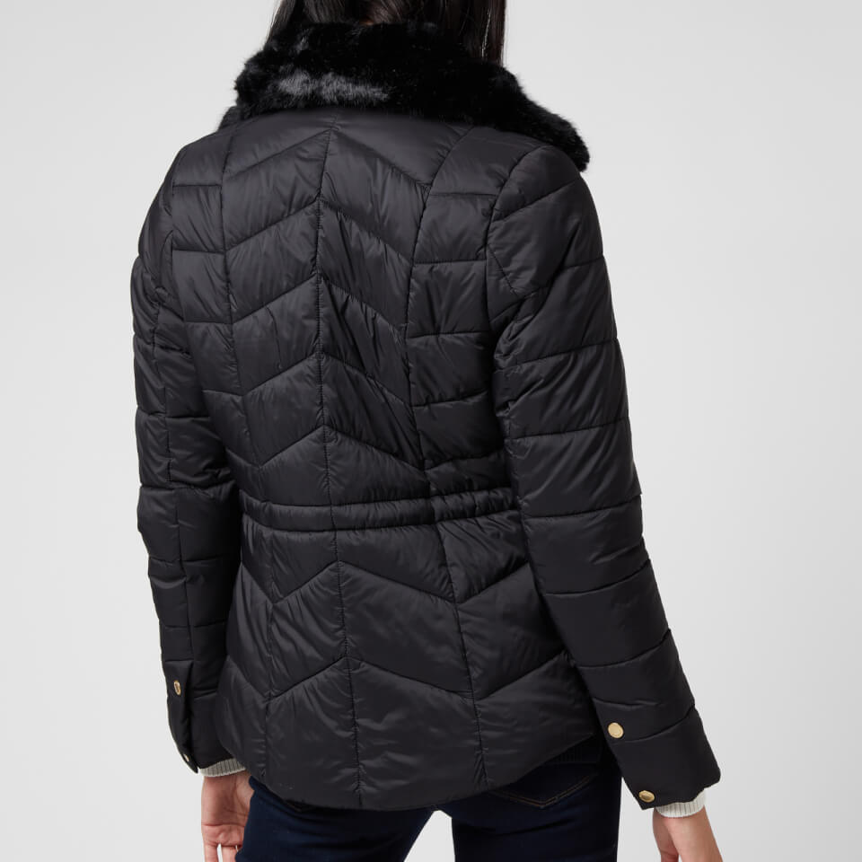 Black barbour jacket with fur collar new arrivals