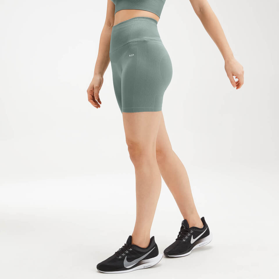 MP Women's Shape Seamless Ultra Cycling Shorts - Washed Green