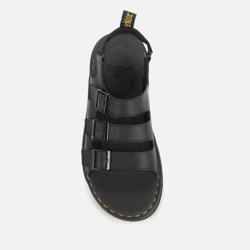 Dr. Martens Men's Solomon Hydro Leather Sandals - Black - UK