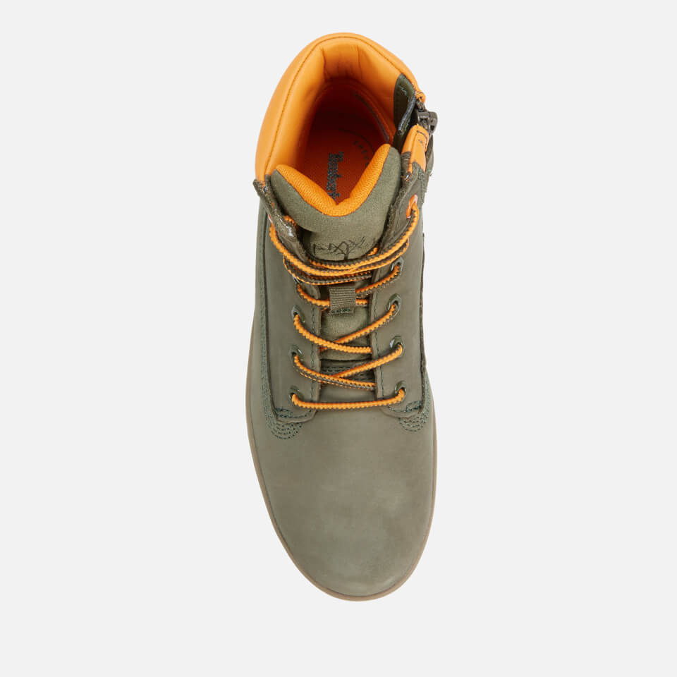 Timberland Kids' Davis Square 6 Inch Leather Boots - Dark Green | Worldwide  Delivery | Allsole