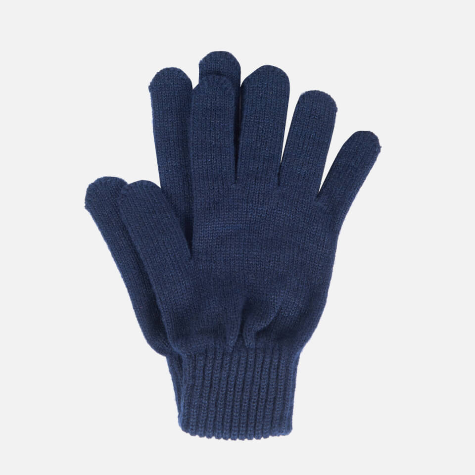 Barbour Men's Tartan Scarf and Gloves Gift Set - Navy Check