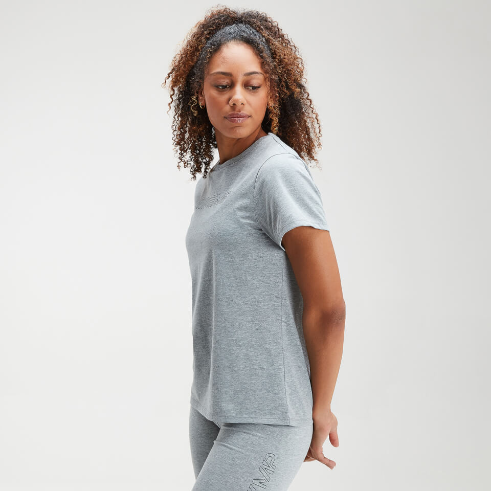 MP Women's Outline Graphic T-Shirt - Grey Marl