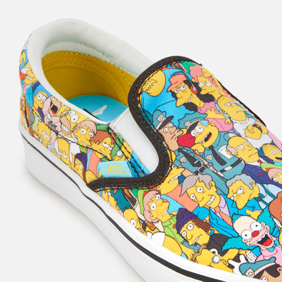 Vans slip on simpsons on sale