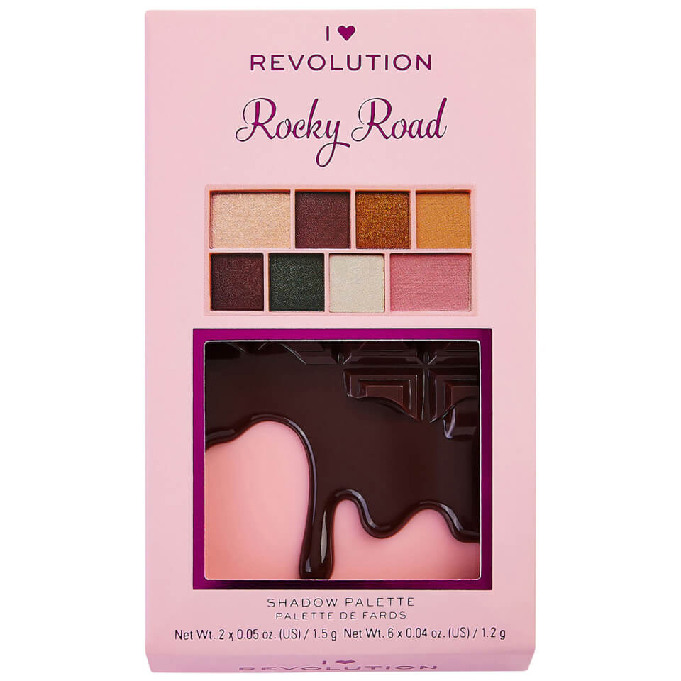 Revolution Mini Chocolate Eye Shadow Palette - Rocky Road