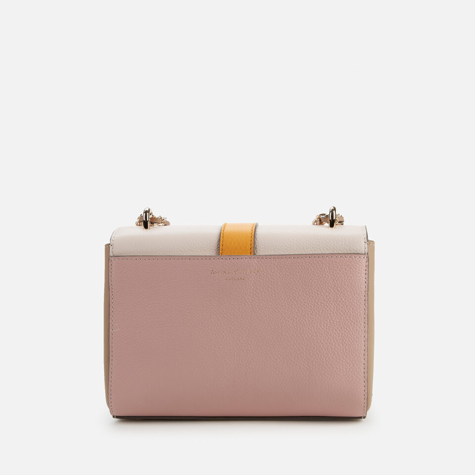 Aspinal of London Women's Lottie Small Bag - Shell Pink/Bloomsbury/Soft Taupe/Mandarin