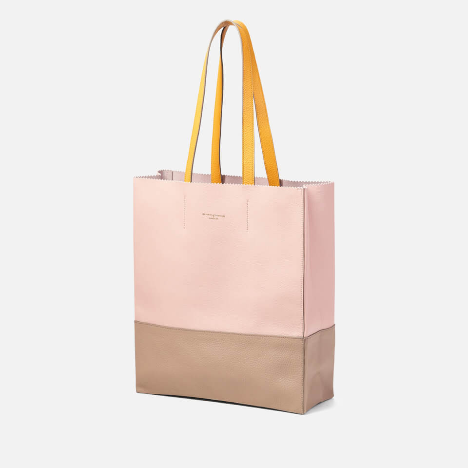 Aspinal of London Women's Origami Tote Bag - Mandarin/Warm Grey/ Shell Pink/Bloomsbury/Soft Taupe