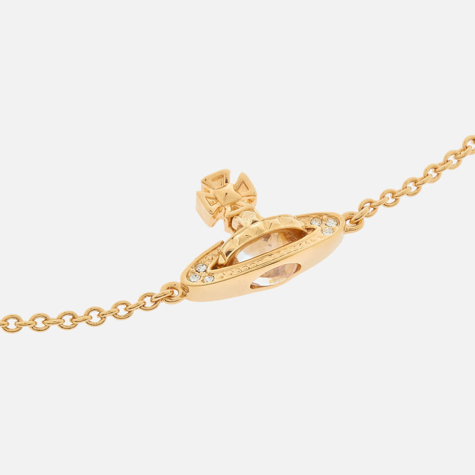 Vivienne Westwood Women's Pina Bas Relief Bracelet - Gold Crystal