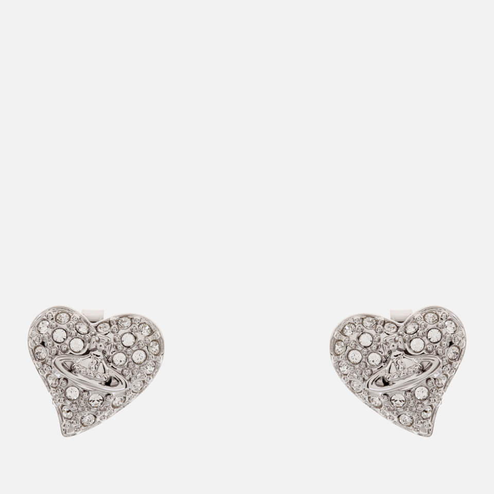 Vivienne Westwood Women s Tiny Diamante Earrings Rhodium Crystal