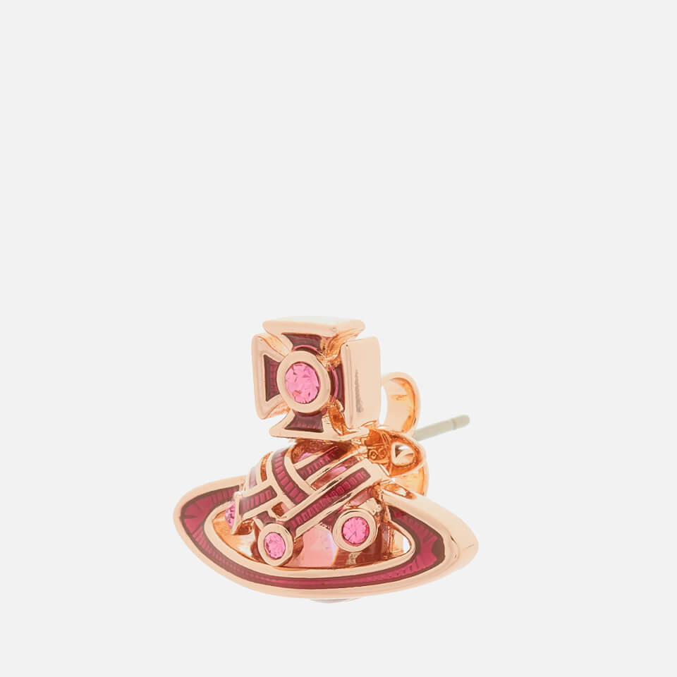 Vivienne Westwood Women's Rodica Bas Relief Earrings - Pink Gold Light Rose Pink Rose