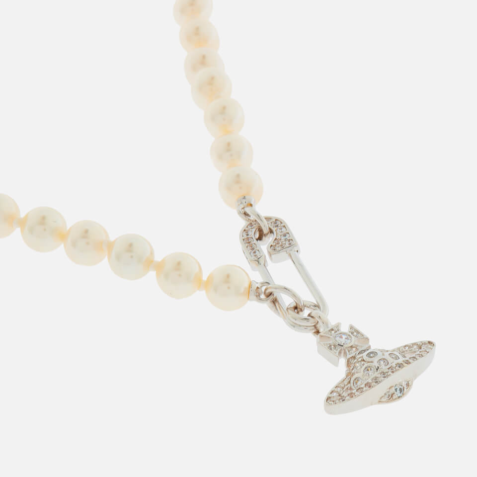 Vivienne westwood top white pearl necklace