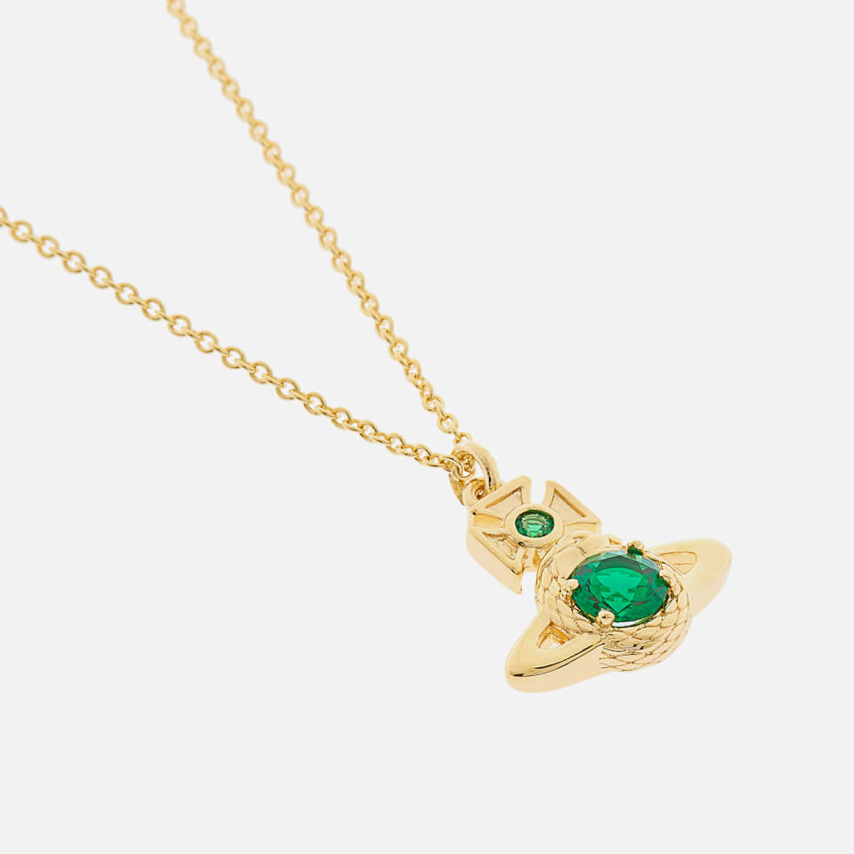 Vivienne Westwood Women's Ouroboros Small Pendant - Gold Emerald