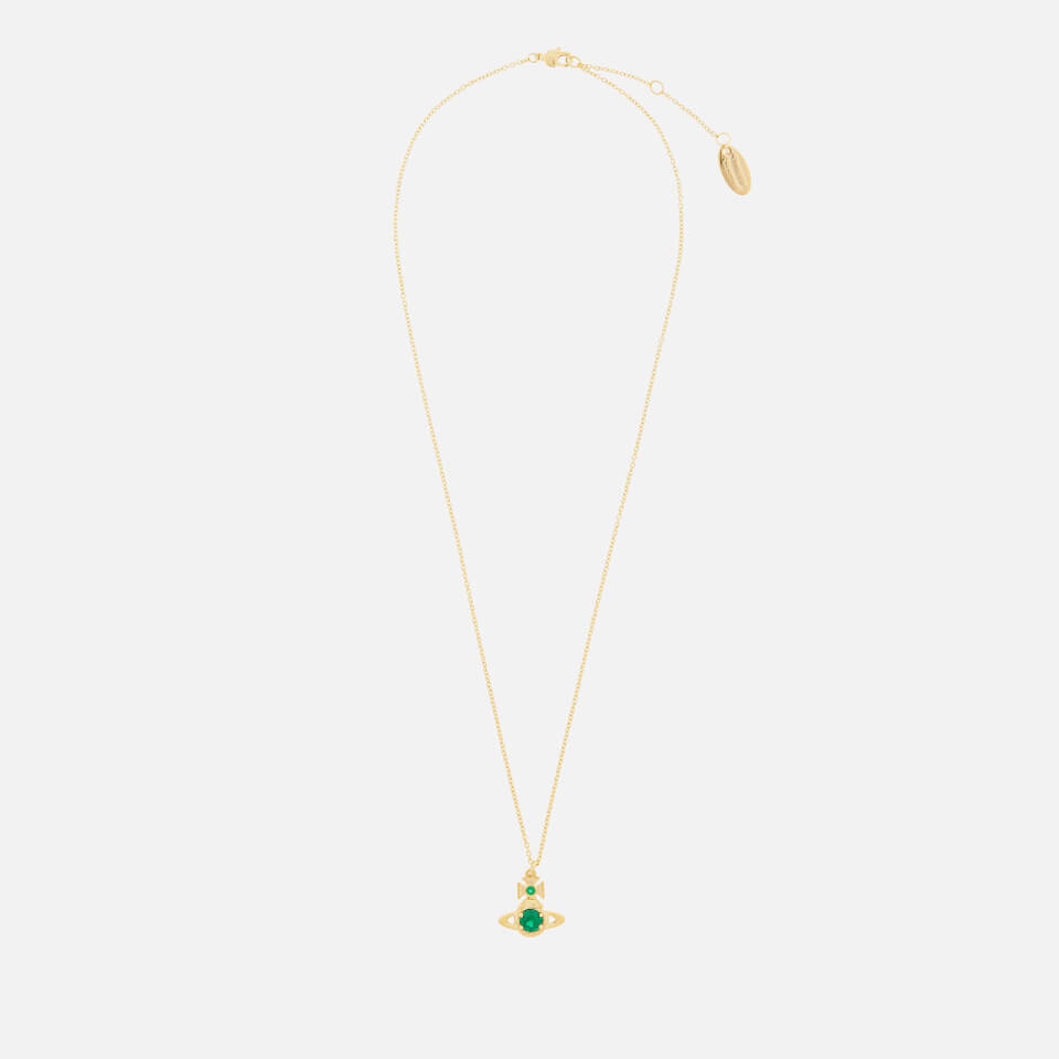 Vivienne Westwood Women's Ouroboros Small Pendant - Gold Emerald