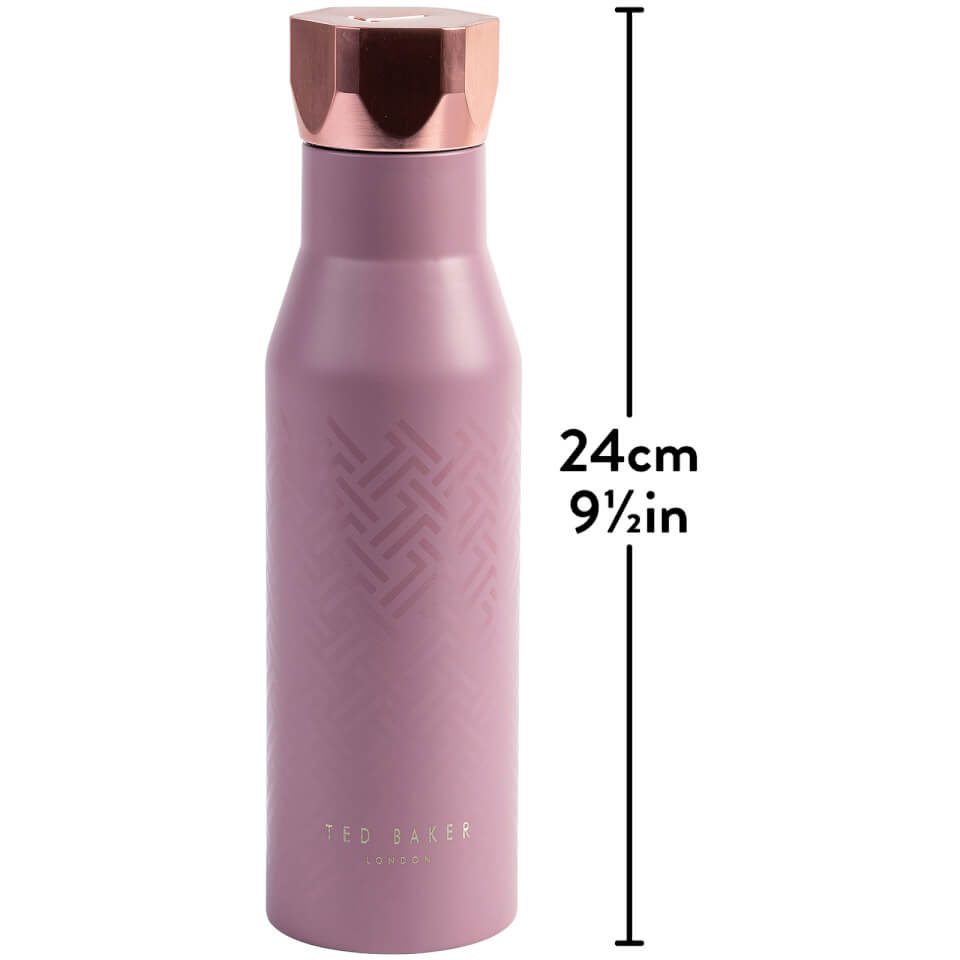 Ted Baker Women's Hexagonal Lid Water Bottle - Dusky Pink