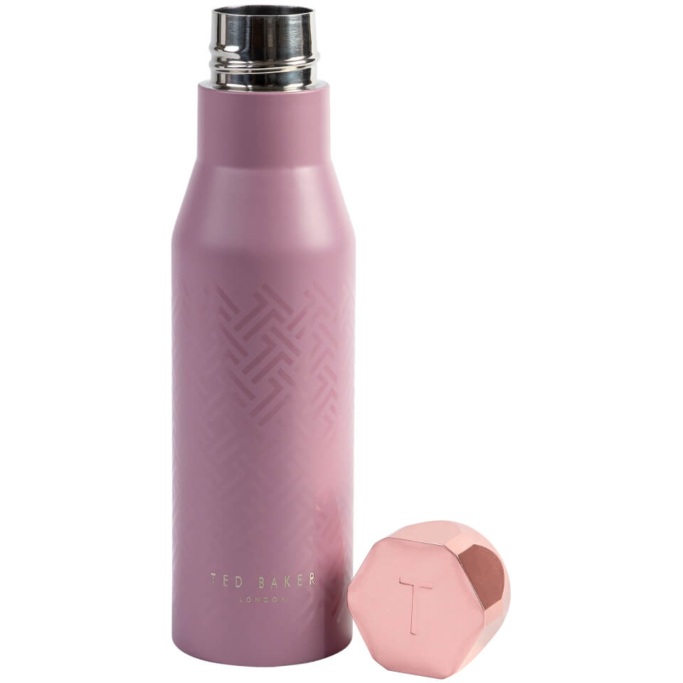 Ted Baker Women's Hexagonal Lid Water Bottle - Dusky Pink