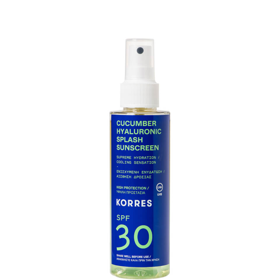 KORRES Cucumber Hyaluronic SPF30 Splash Sunscreen 150ml