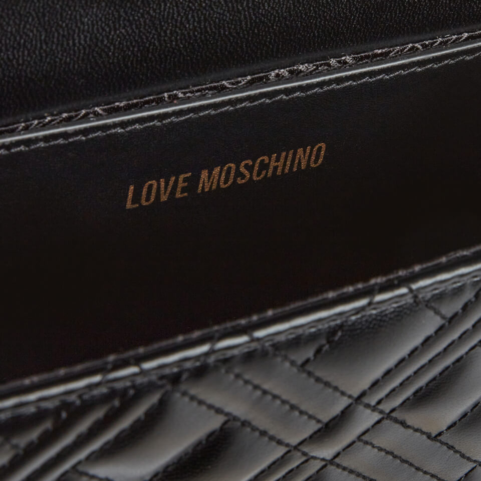 Love Moschino Women's Quilted Chain Shoulder Bag - Black
