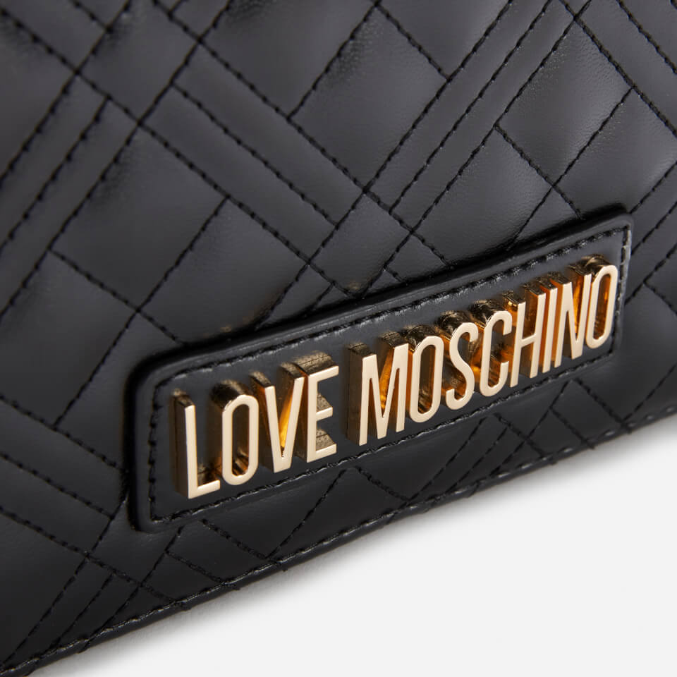 Love Moschino Women's Quilted Chain Shoulder Bag - Black