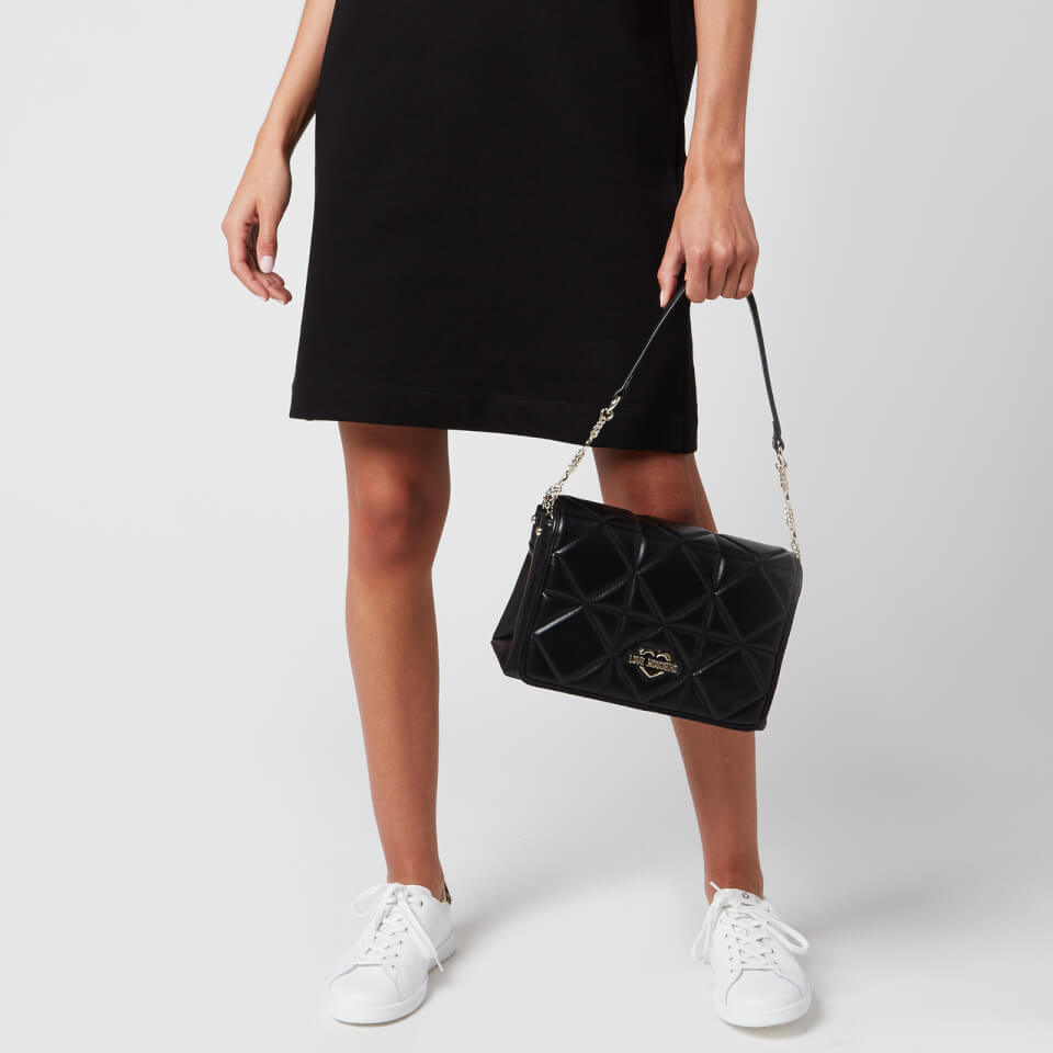 Love Moschino Women's New Quilt Shoulder Bag - Black