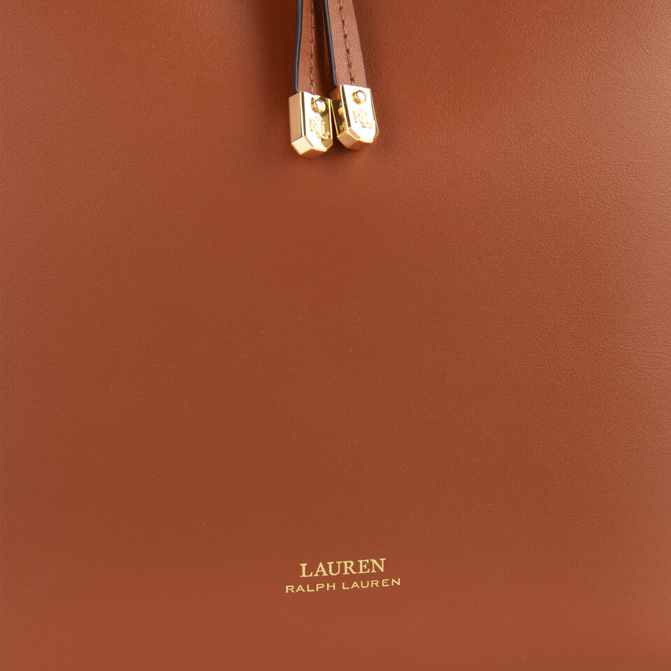Lauren Ralph Lauren Women's Debby Medium Drawstring Bag - Lauren Tan/Monarch Orange