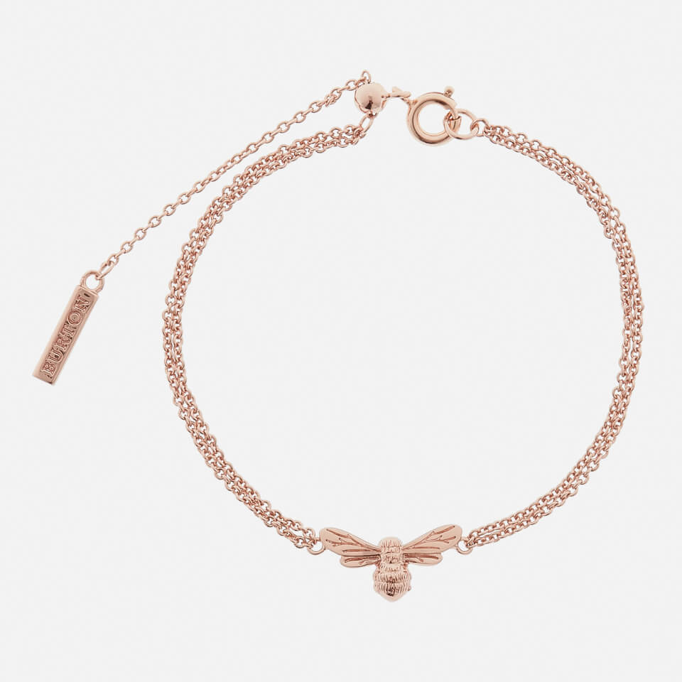 Olivia Burton Women's Lucky Bee Chain Bracelet - Rose Gold