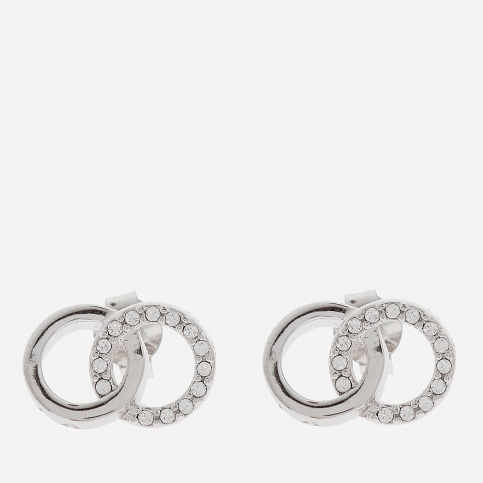 Olivia Burton Women's Bejewelled Classics Interlink Earrings - Silver
