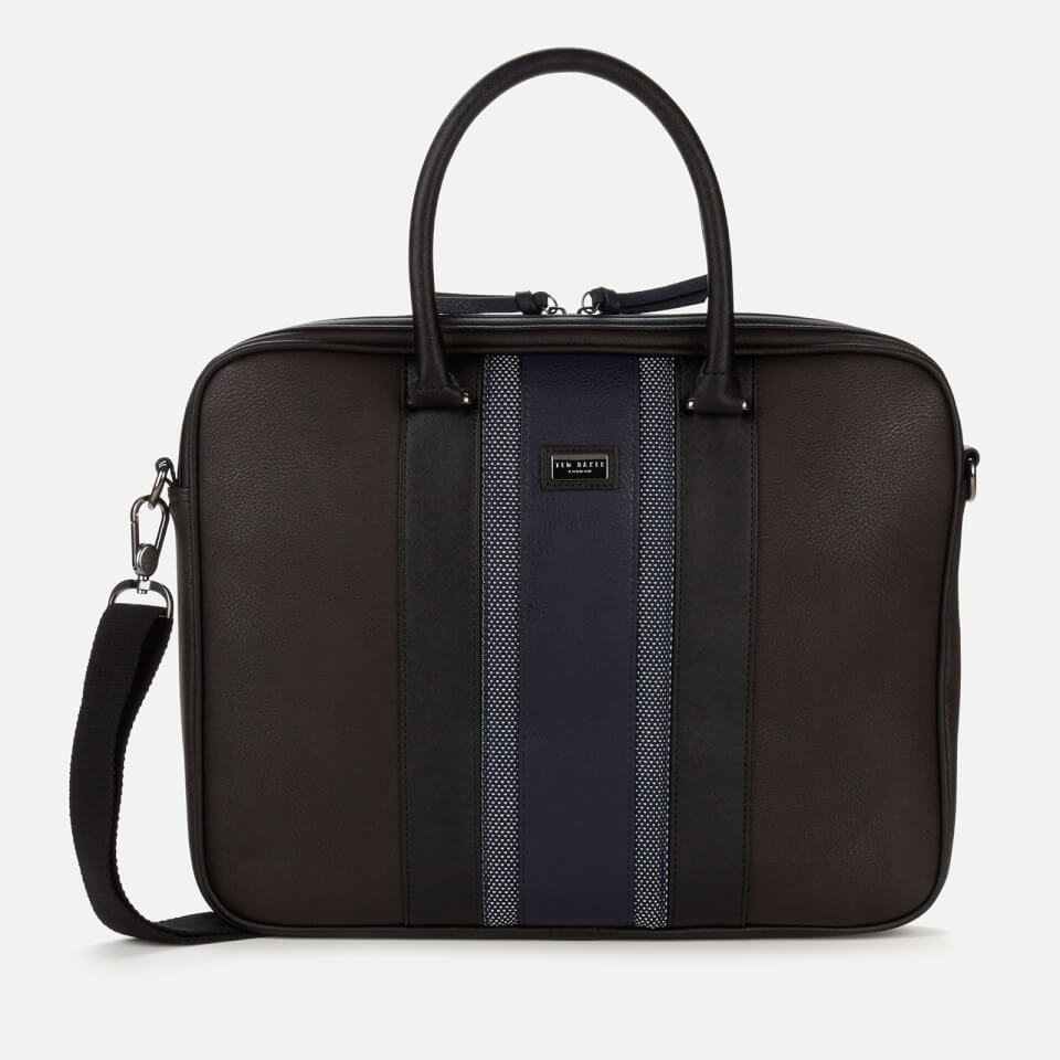 Ted Baker Men's Newbee Webbing Document Bag - Brown/Chocolate