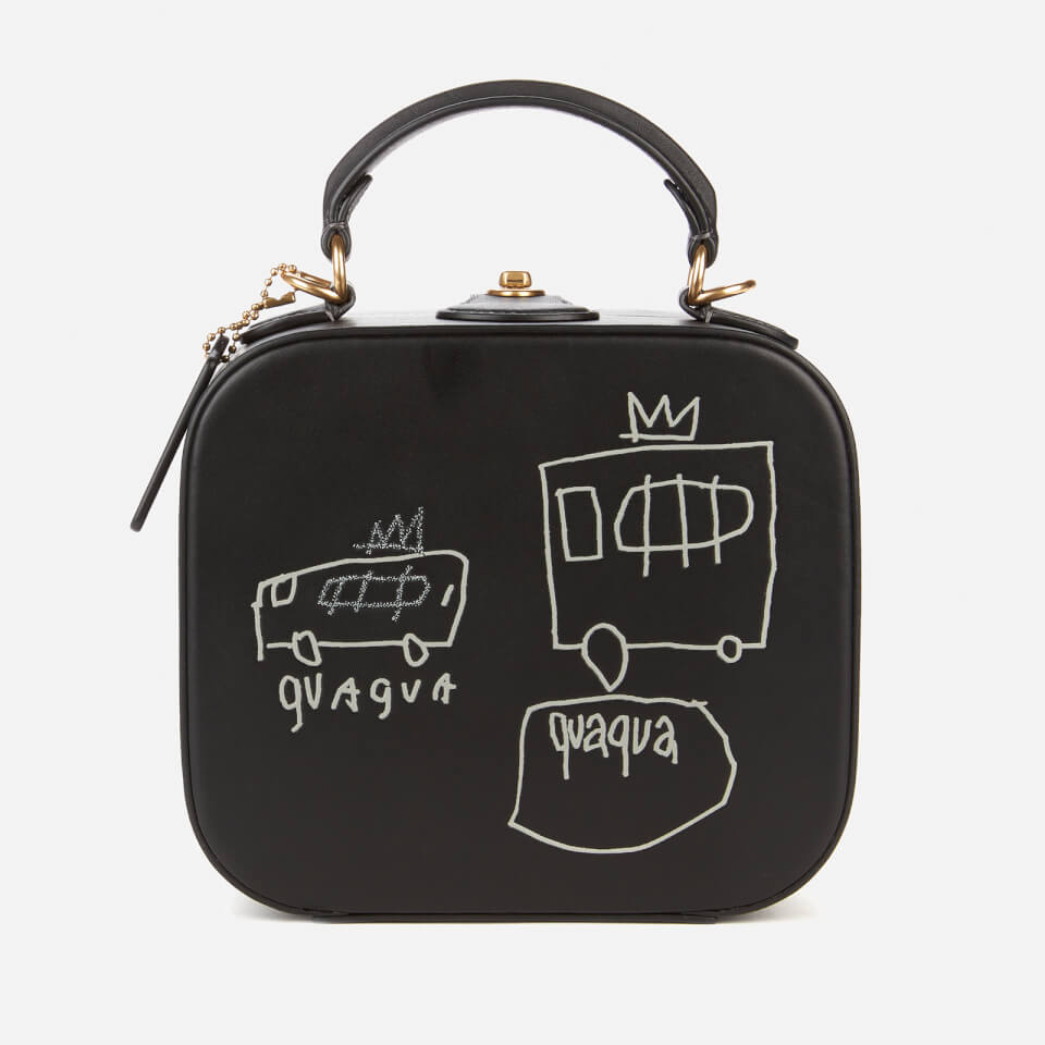 Coach 1941 Women's Coach X Basquiat Brown Spots City Blocks Bag - Black